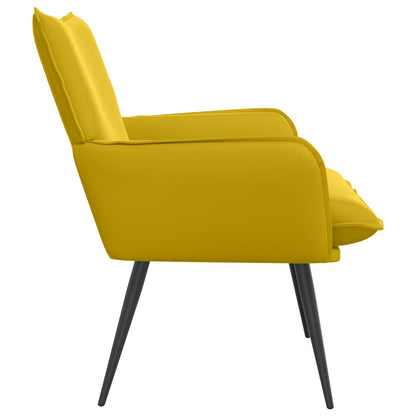 Armchair Yellow Velvet