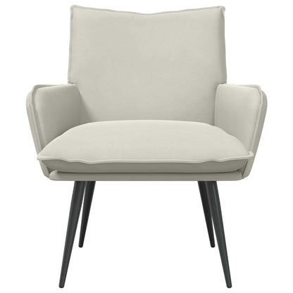 Armchair Cream Velvet