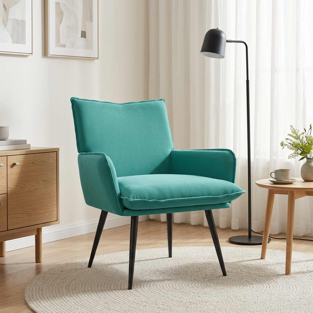 Armchair Turquoise Velvet