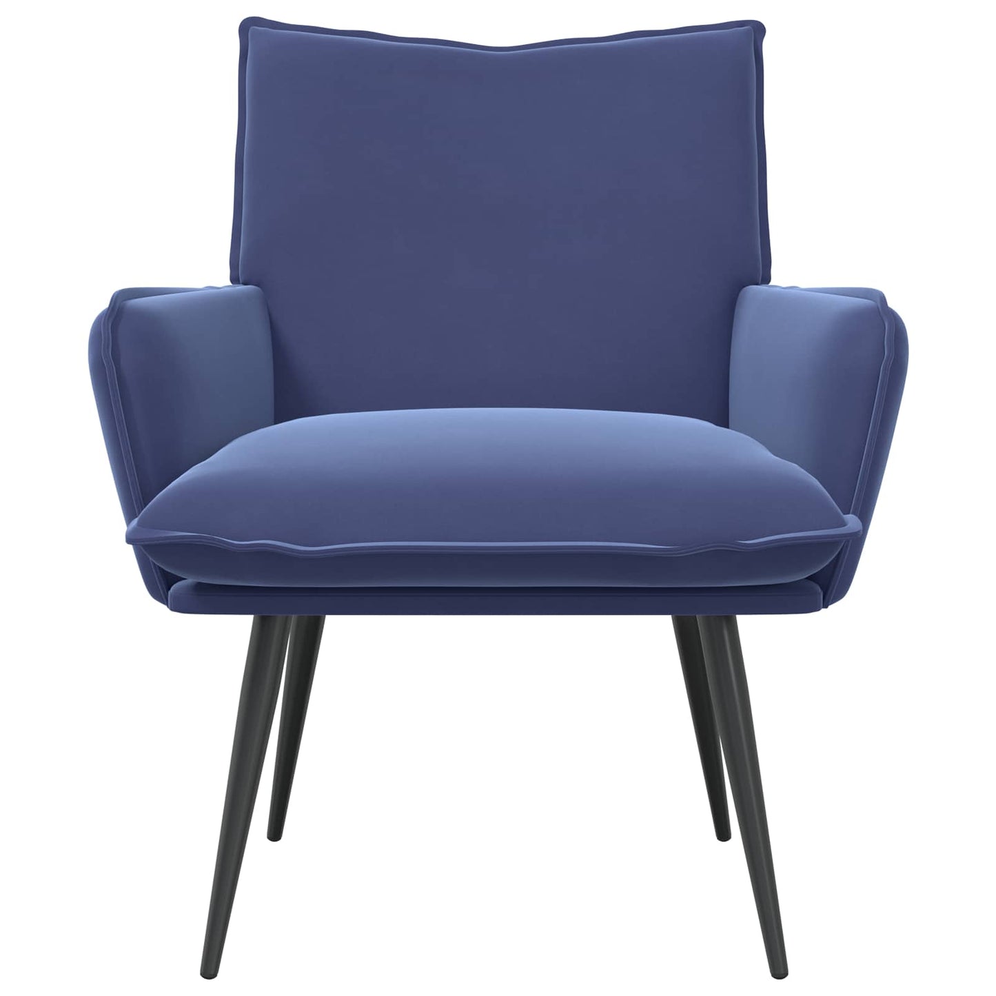 Armchair Police Blue Velvet