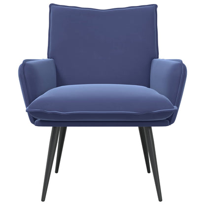 Armchair Police Blue Velvet