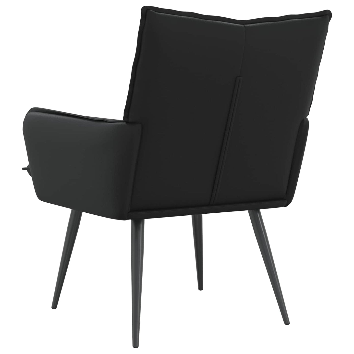 Armchair Black Faux Leather