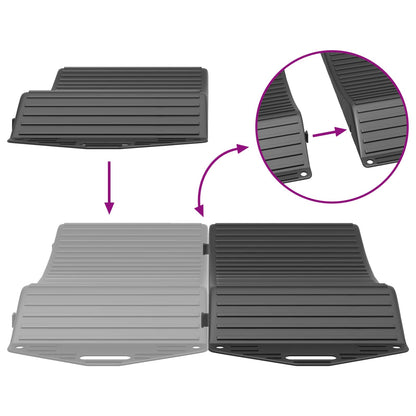 Tyre Savers 2 pcs Black 44 x 20 x 4 cm PP