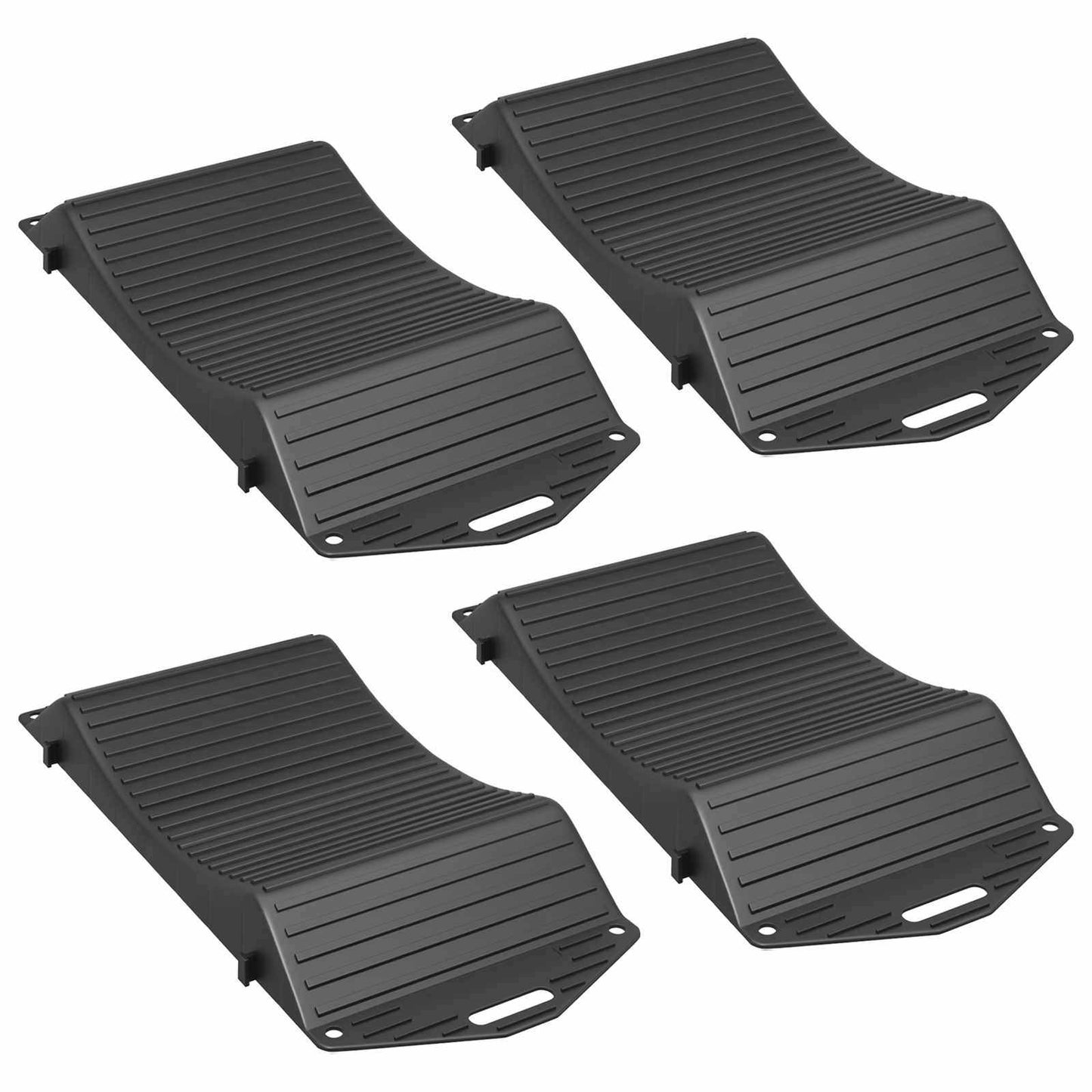 Tyre Savers 4 pcs Black 44 x 20 x 4 cm PP