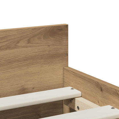 Bed Frame Artisan Oak 100 x 200 cm Engineered Wood