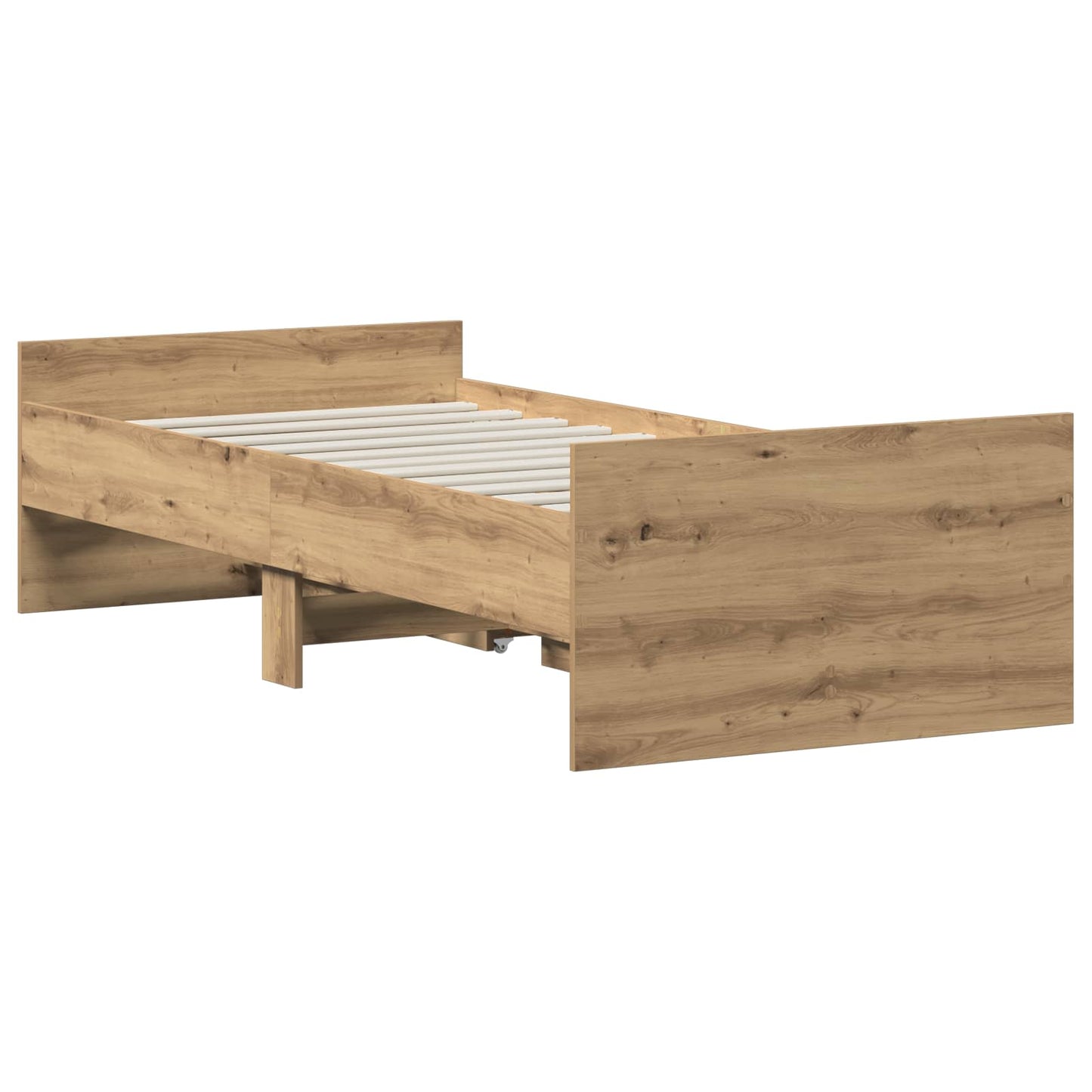 Bed Frame Artisan Oak 100 x 200 cm Engineered Wood