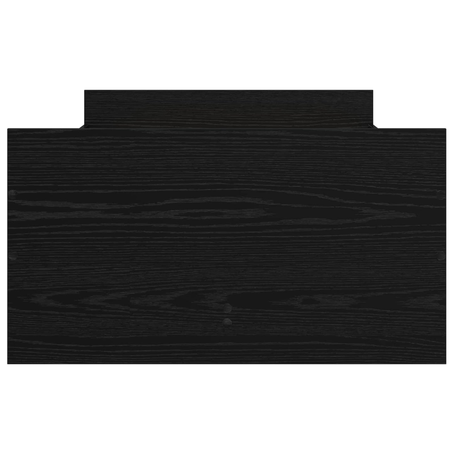 Bed Frame Black Oak 100 x 200 cm Engineered Wood
