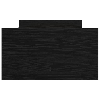 Bed Frame Black Oak 100 x 200 cm Engineered Wood