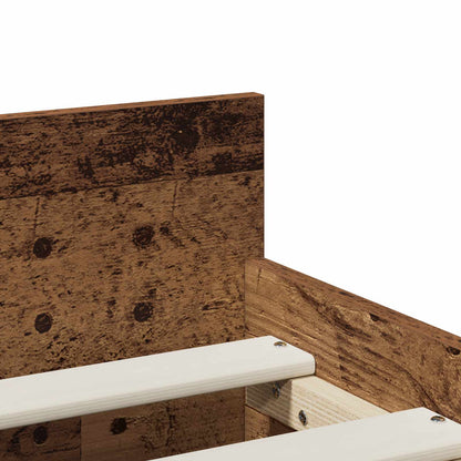 Bed Frame Old Wood 90 x 200 cm Engineered Wood
