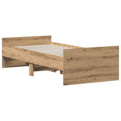 Bed Frame Artisan Oak 90 x 200 cm Engineered Wood