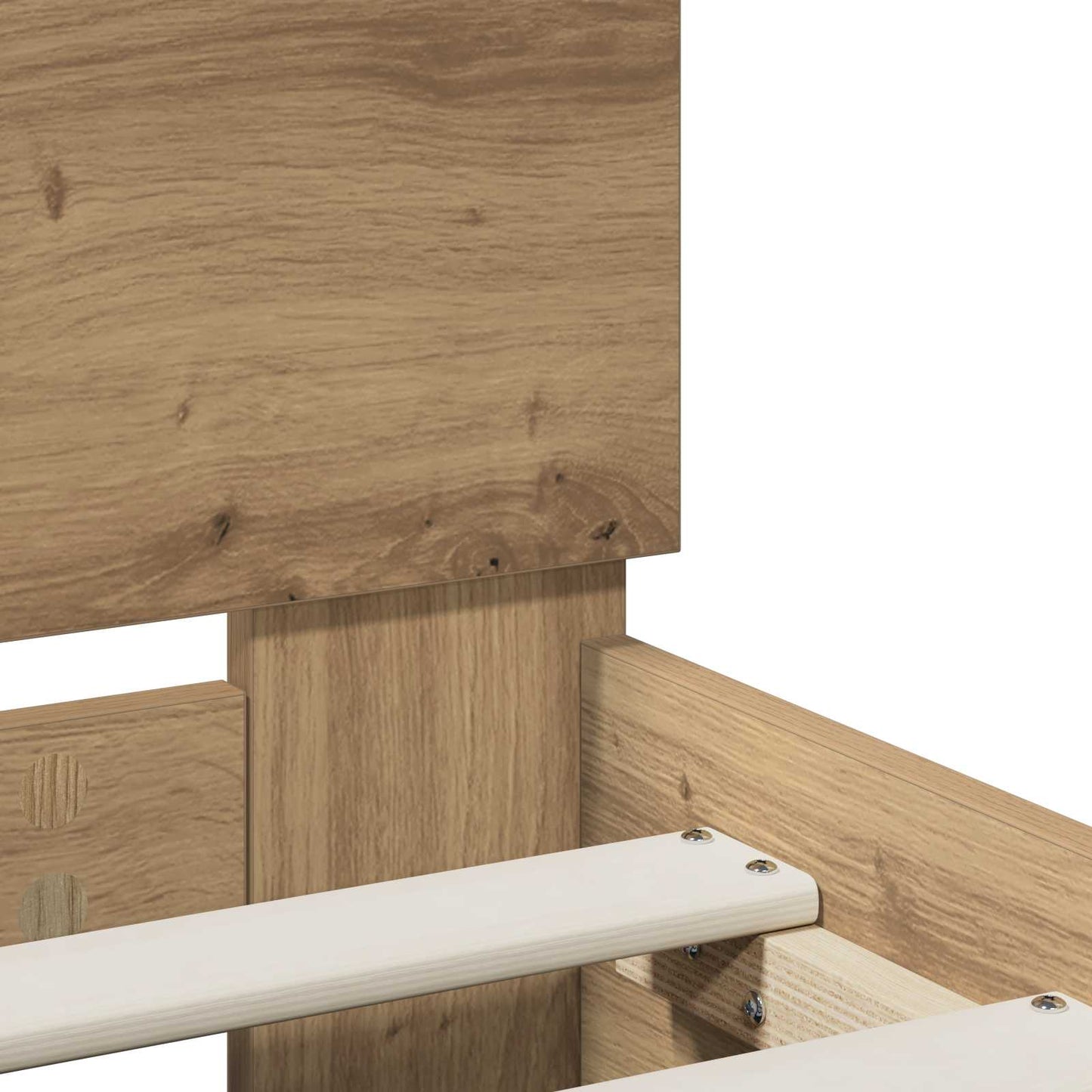 Bed Frame Artisan Oak 120 x 190 cm Engineered Wood