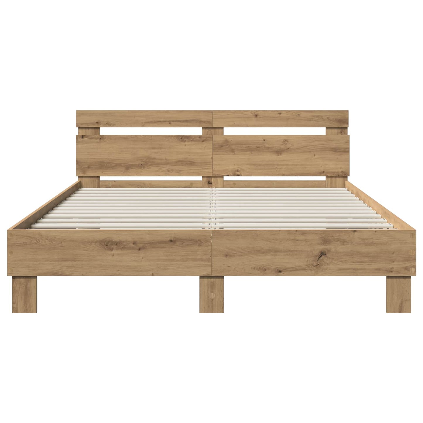 Bed Frame Artisan Oak 120 x 190 cm Engineered Wood