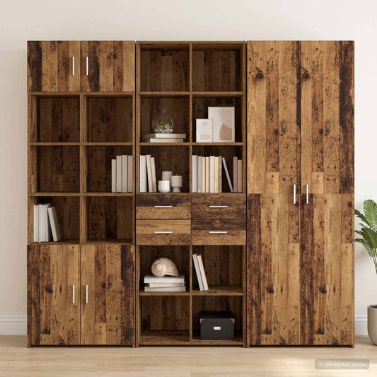 Bookcase Old wood 30 x 42.4 x 185.2 cm