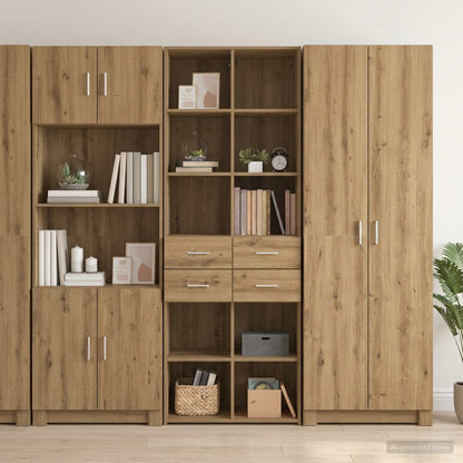Bookcase Artisan oak 30 x 42.4 x 185.2 cm