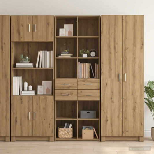 Bookcase Artisan oak 30 x 42.4 x 185.2 cm