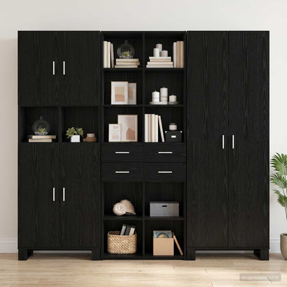 Bookcase Black oak 30 x 42.4 x 185.2 cm