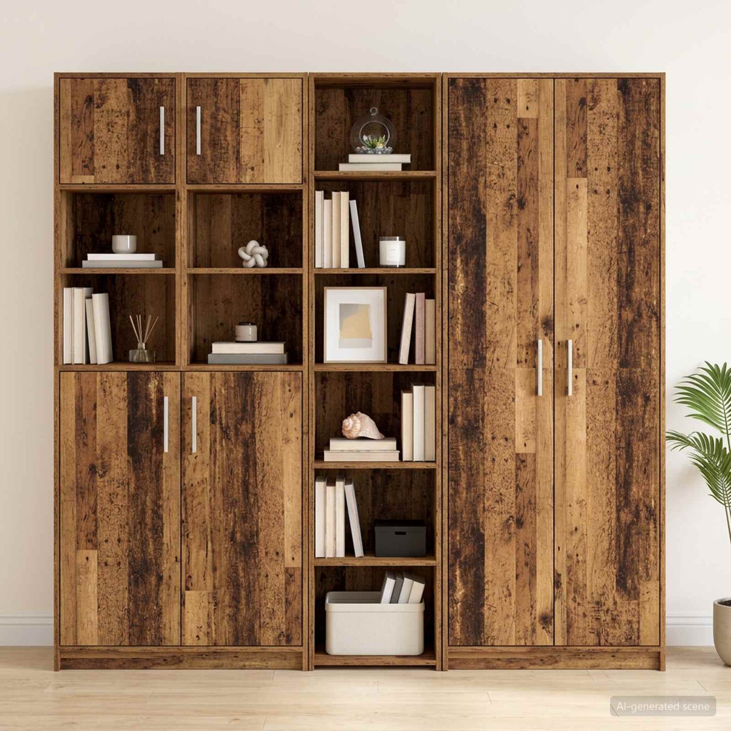 Sideboard Old Wood 40 x 41 x 185 cm Engineered Wood