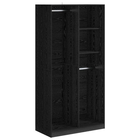 Wardrobe Black oak 100 x 50 x 200 cm Engineered Wood