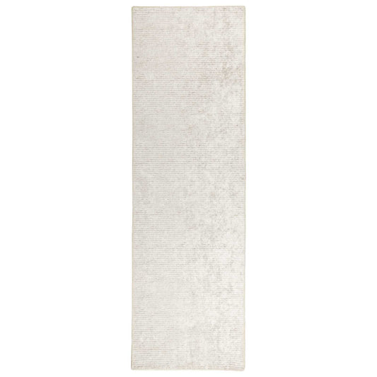 Rug Cream 50 x 100 cm 100% Polyester 3 mm Washable