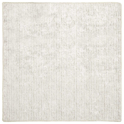 Rug Cream 100 x 100 cm 100% Polyester 3 mm Washable