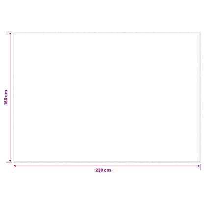 Rug Cream 160 x 230 cm 100% Polyester 3 mm Washable