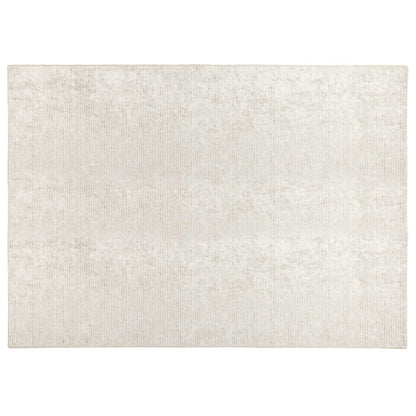 Rug Cream 190 x 300 cm 100% Polyester 3 mm Washable