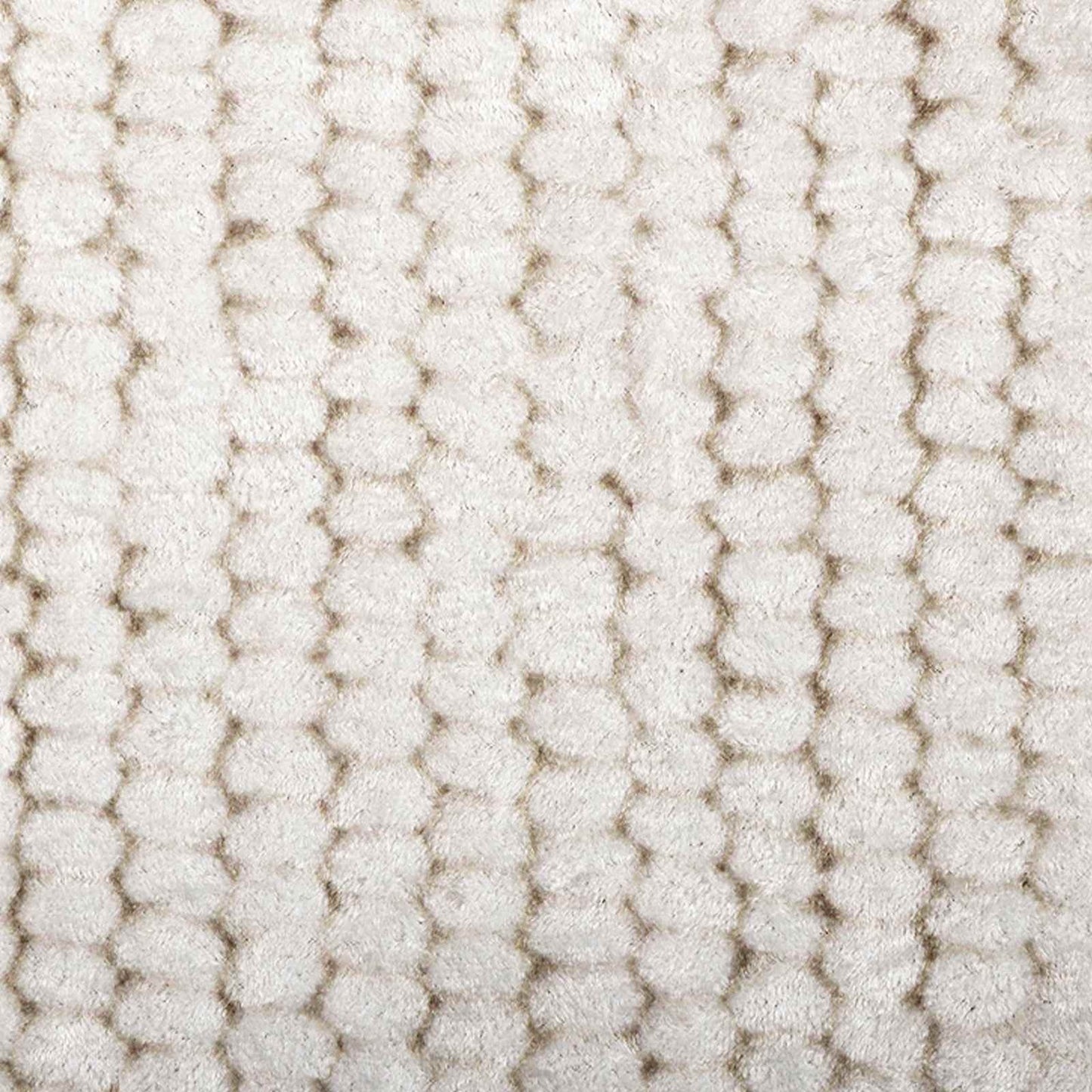 Rug Cream 300 x 400 cm 100% Polyester 3 mm Washable