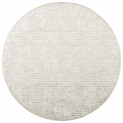 Rug Cream Ø 120 cm 100% Polyester 3 mm Washable