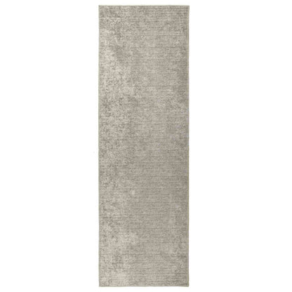 Rug Beige 80 x 200 cm 100% Polyester 3 mm Washable