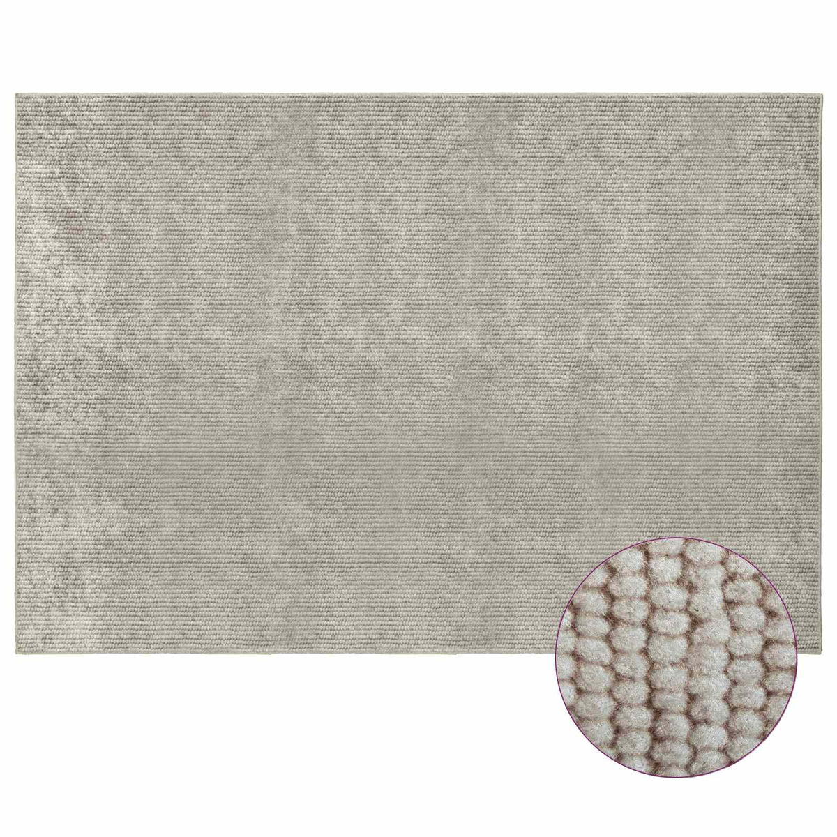 Rug Beige 120 x 180 cm 100% Polyester 3 mm Washable