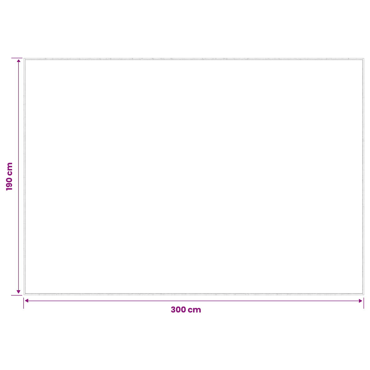 Rug Beige 190 x 300 cm 100% Polyester 3 mm Washable