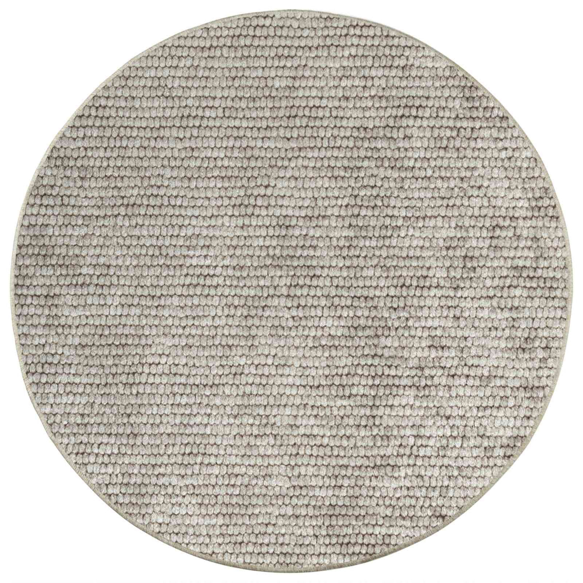 Rug Beige Ø 120 cm 100% Polyester 3 mm Washable