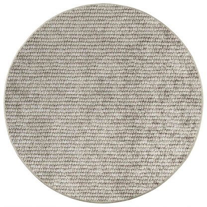 Rug Beige Ø 120 cm 100% Polyester 3 mm Washable