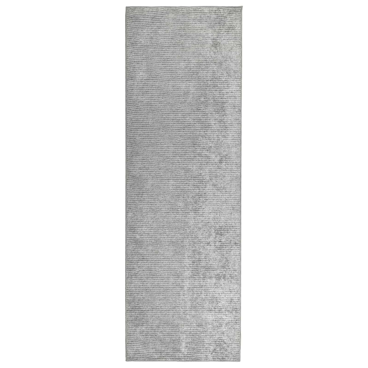 Rug Grey 80 x 250 cm 100% Polyester 3 mm Washable