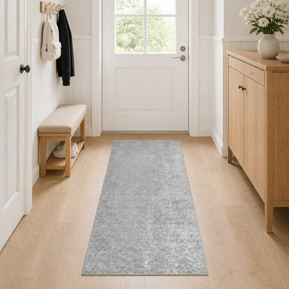 Rug Grey 80 x 100 cm 100% Polyester 3 mm Washable
