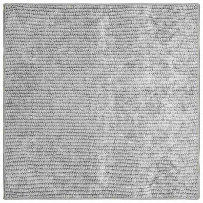 Rug Grey 100 x 100 cm 100% Polyester 3 mm Washable