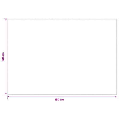 Rug Grey 120 x 180 cm 100% Polyester 3 mm Washable