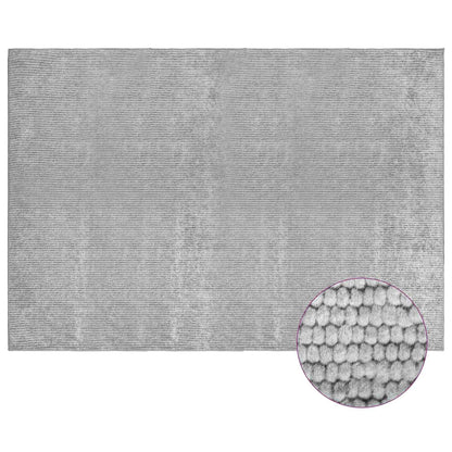 Rug Grey 120 x 180 cm 100% Polyester 3 mm Washable