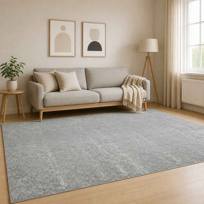 Rug Grey 160 x 230 cm 100% Polyester 3 mm Washable