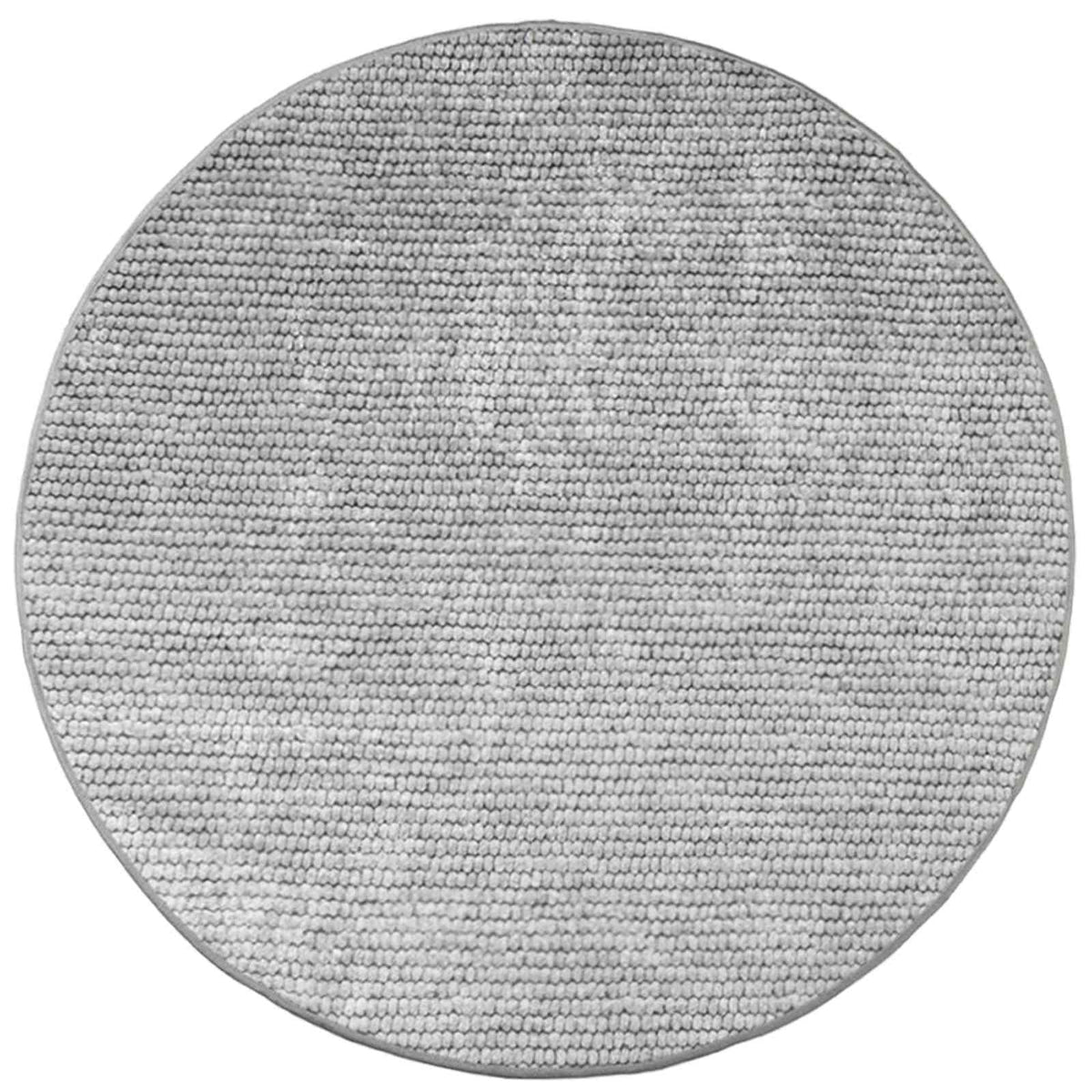Rug Grey Ø 120 cm 100% Polyester 3 mm Washable