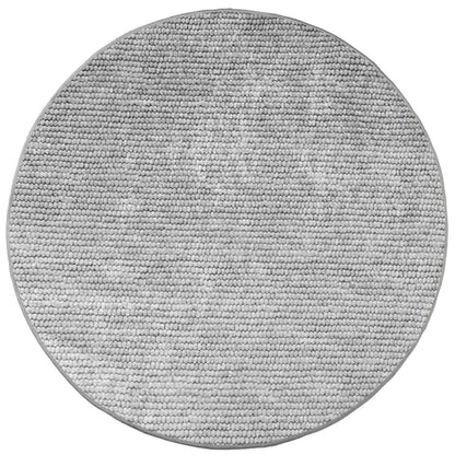 Rug Grey Ø 120 cm 100% Polyester 3 mm Washable