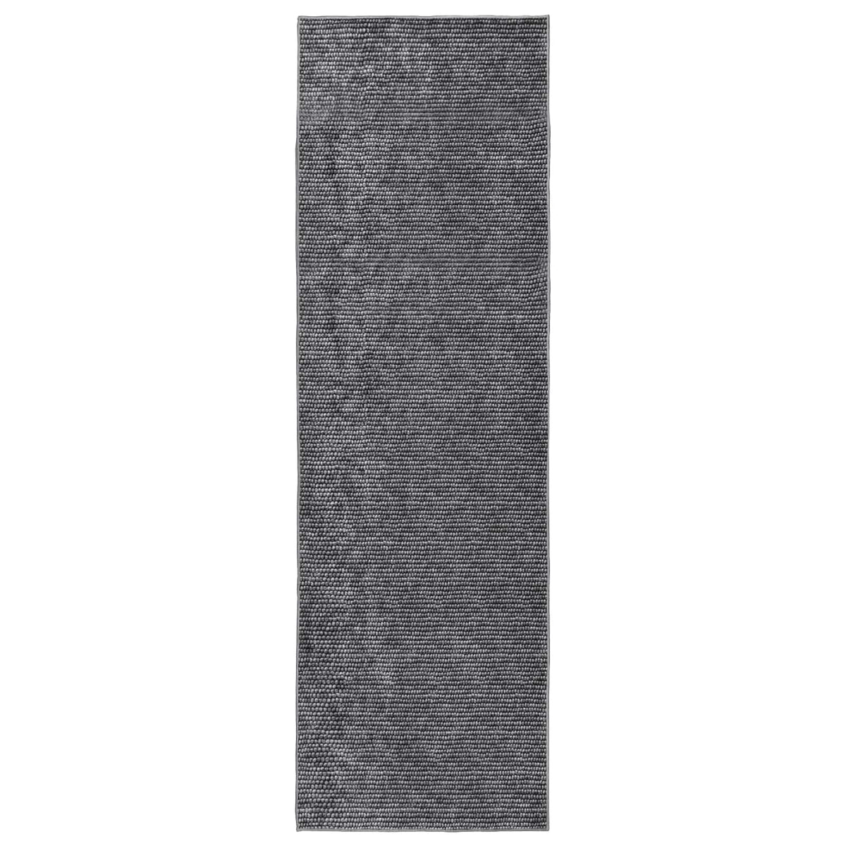 Rug Anthracite 50 x 300 cm 100% Polyester 3 mm Washable