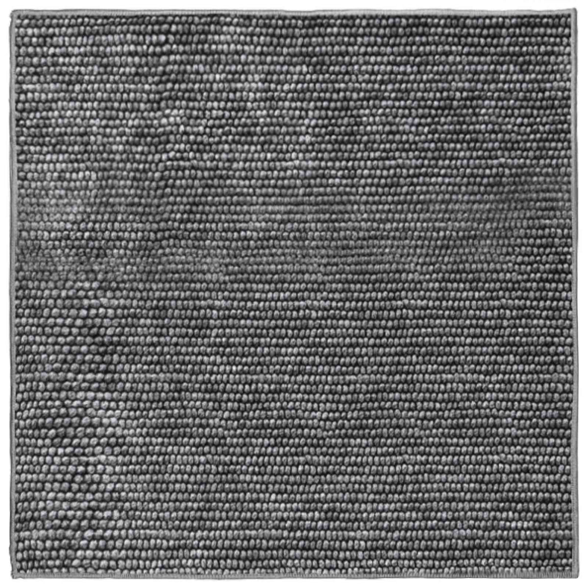 Rug Anthracite 100 x 100 cm 100% Polyester 3 mm Washable