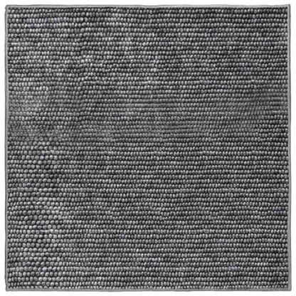 Rug Anthracite 100 x 100 cm 100% Polyester 3 mm Washable