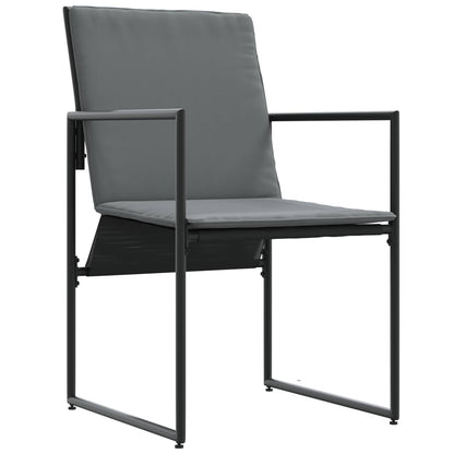 Garden Dining Set 9 pcs Black and Anthracite 160 x 80 x 73 cm