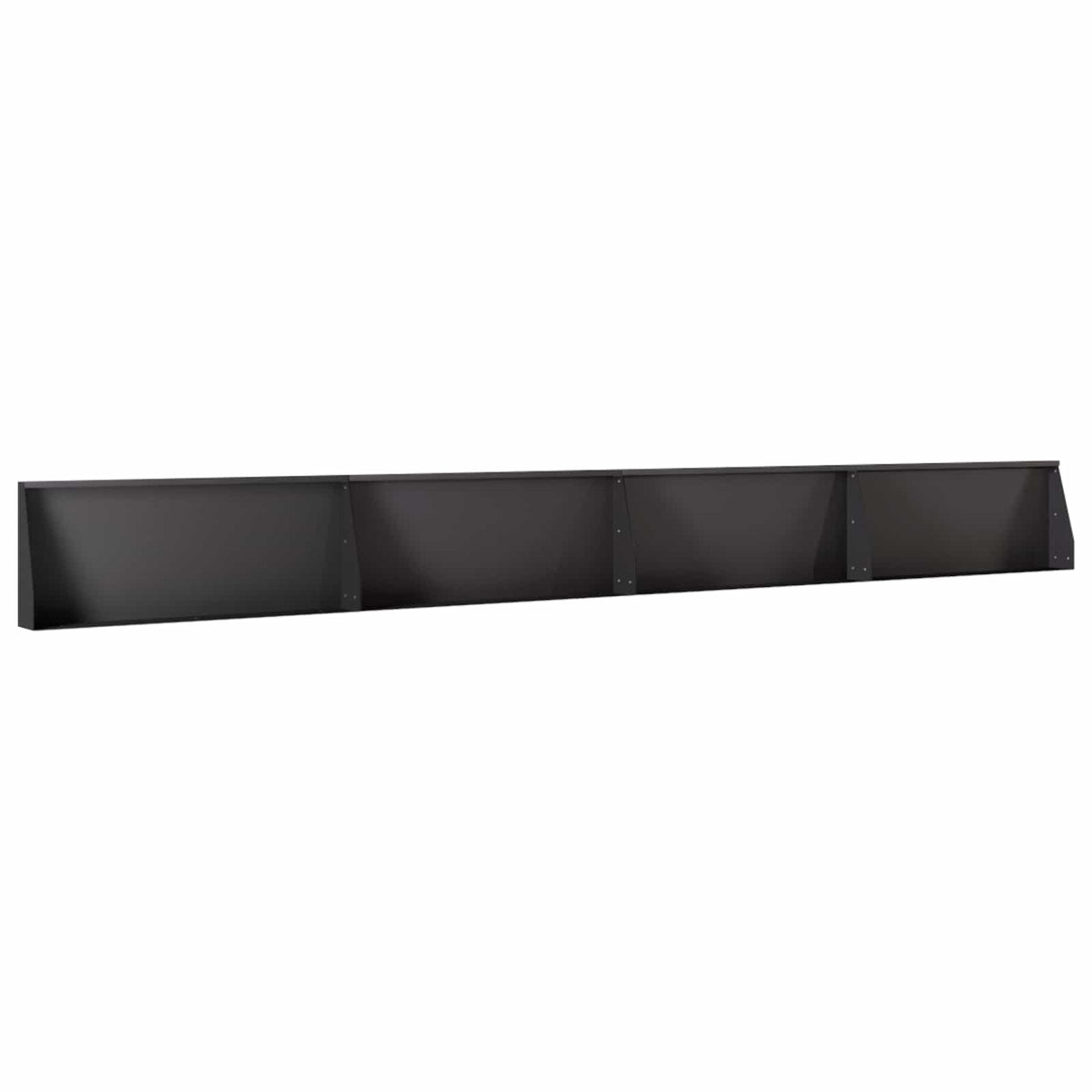 Retaining Wall 4 pcs 100 x 12 x 30 cm Steel Black