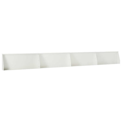 Retaining Wall 4 pcs 100 x 12 x 30 cm Steel White