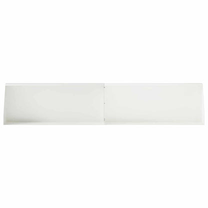 Retaining Wall 4 pcs 100 x 12 x 30 cm Steel White