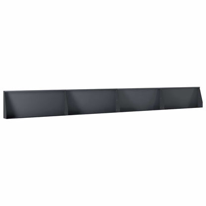 Retaining Wall 4 pcs 100 x 12 x 30 cm Steel Anthracite