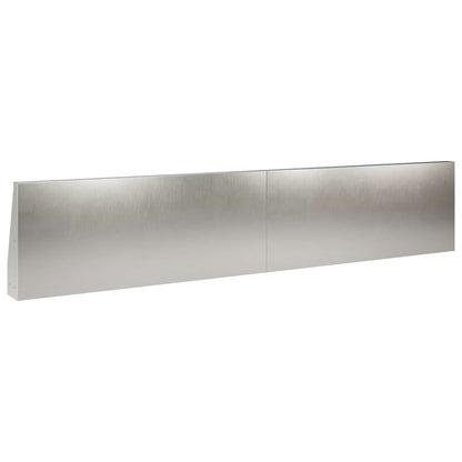 Retaining Wall 4 pcs 100 x 12 x 30 cm Stainless Steel Silver